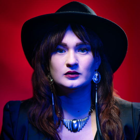 Headshot of playwright Mily Mumford
